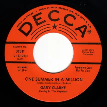 Gary Clarke - One Summer In A Million