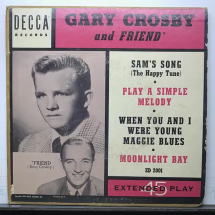 Gary Crosby And Bing Crosby With Matty Matlock's All Stars - Sam's Song