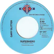 7inch Vinyl Single - Gary Glitter - Superhero / Sleeping Beauty