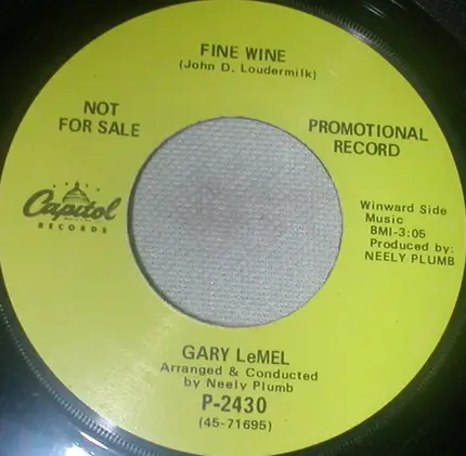 Gary LeMel - Now I Taste The Tears