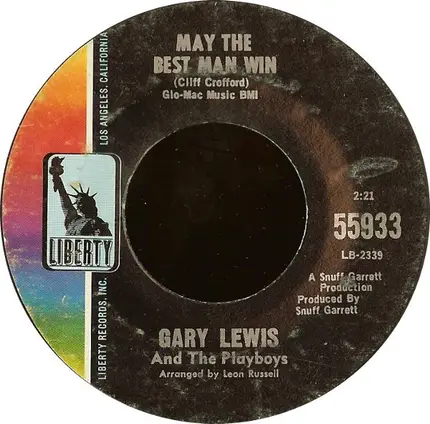 Gary Lewis & The Playboys - Where Will The Words Come From / May The Best Man Win