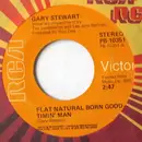 7inch Vinyl Single - Gary Stewart - Flat Natural Born Goodtimin' Man / This Old Heart Won't Let Go