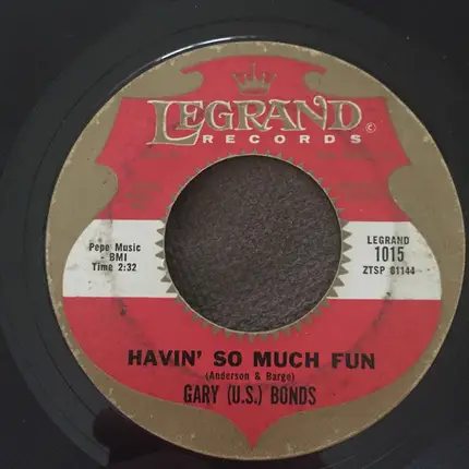 Gary U.S. Bonds - Dear Lady Twist / Havin' So Much Fun