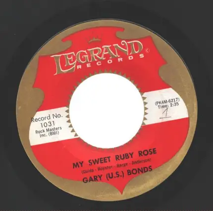 Gary U.S. Bonds - King Kong's Monkey / My Sweet Ruby Rose
