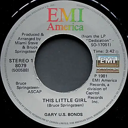 Gary U.S. Bonds - This Little Girl