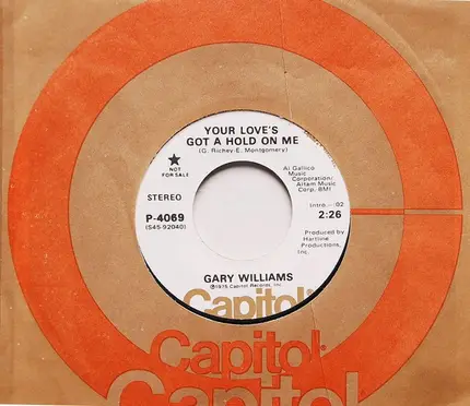 Gary Williams - Your Love's Got A Hold On Me / Most Unforgettable Girl