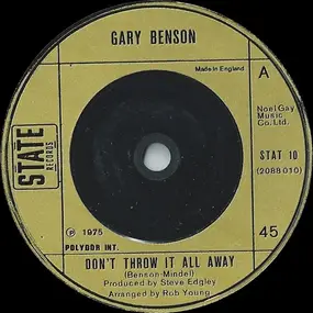 Gary Benson - Don't Throw It All Away