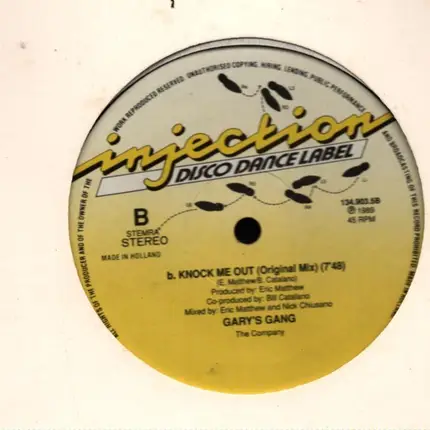 Gary's Gang - Knock Me Out
