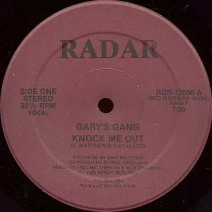 Gary's Gang - Knock Me Out