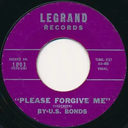 Gary U.S. Bonds - New Orleans / Please Forgive Me