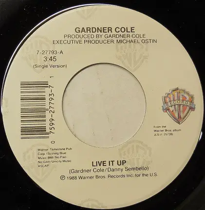 Gardner Cole - Live It Up