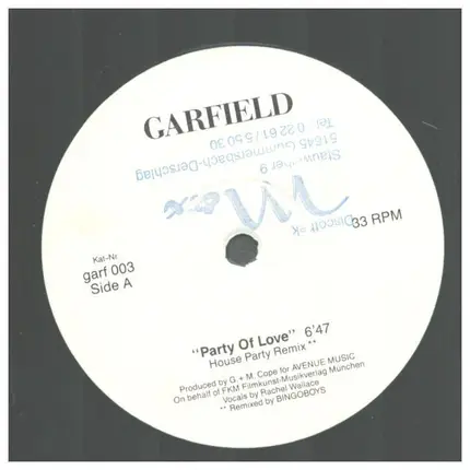 Garfield - Party Of Love