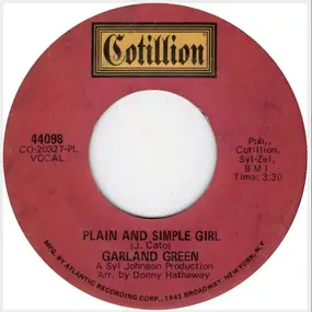 Garland Green - Plain And Simple Girl / Hey Cloud