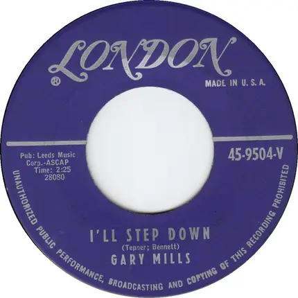 Garry Mills - I'll Step Down