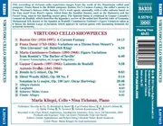 CD - Cassadó / Danzi / Dvořák / Castelnuovo-Tedesco - Virtuoso Cello Showpieces