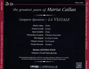 Double CD - Gaspare Spontini - Maria Callas , Antonino Votto - La Vestale