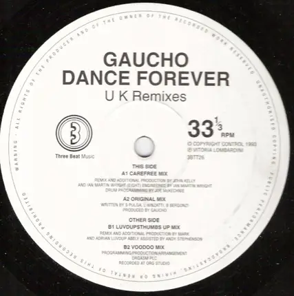 Gaucho - Dance Forever (UK Remixes)