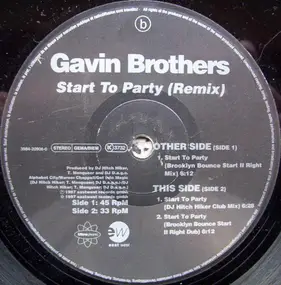 Gavin Brothers - Start To Party (Remix)