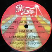 Gayle Adams - Your Love Is A Lifesaver / I Hear Music In The Streets / Body Music / Must Be The Music