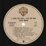 LP - Gayle Moran - I Love You Then...I Love You Now - OBI + Insert