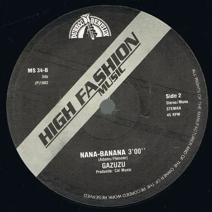Gazuzu - Drums On Fire / Nana-Banana