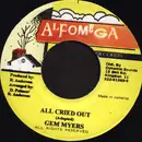 7inch Vinyl Single - Gem Myers - All Cried Out
