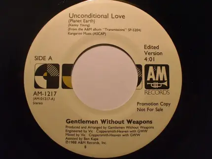 Gentlemen Without Weapons - Unconditional Love (Planet Earth)