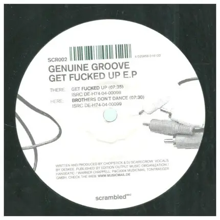 Genuine Groove - Get Fucked Up E.P
