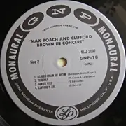 LP - Gene Norman Presents Clifford Brown And Max Roach - In Concert - OBI not included