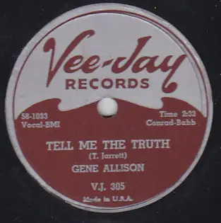 Gene Allison - Reap What You Sow / Tell Me The Truth