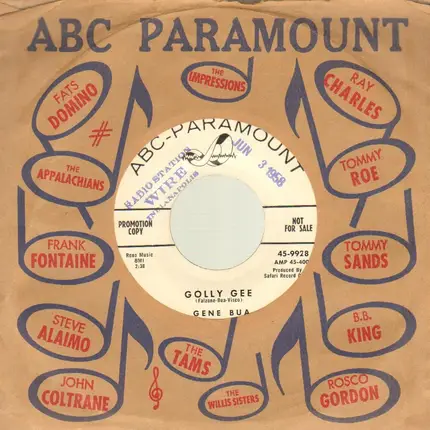 Gene Bua - Golly Gee