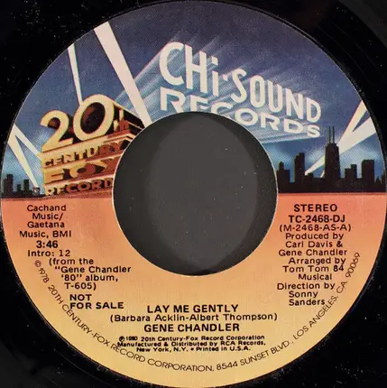 Gene Chandler - Lay Me Gently