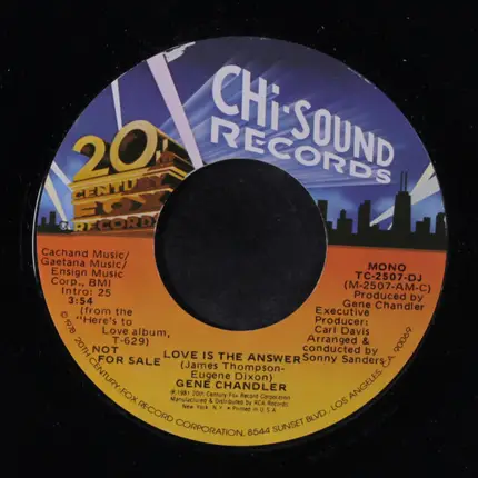 Gene Chandler - Love Is The Answer