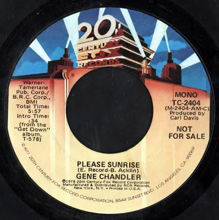 Gene Chandler - Please Sunrise