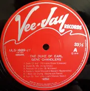 LP - Gene Chandler - The Duke Of Earl - Mono + OBI + Insert