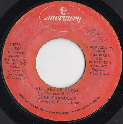 Gene Chandler - Yes I'm Ready (If I Don't Get To Go) / Pillars Of Glass