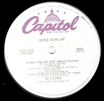 Gene Dunlap - When You're Hot