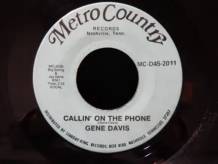 Gene Davis - The Spoiler / Callin' On The Phone