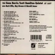 CD - Gene Harris / Scott Hamilton - The Gene Harris / Scott Hamilton Quintet - At Last