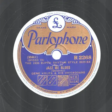 Gene Krupa And His Chicagoans - Jazz Me Blues / The Last Round Up