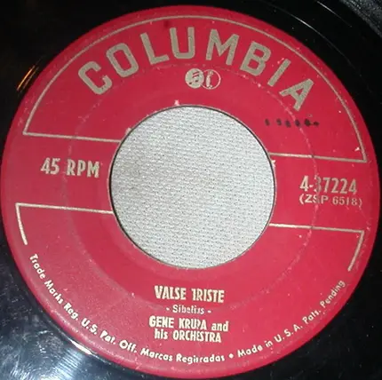 Gene Krupa And His Orchestra - Opus No. 1 / Valse Triste