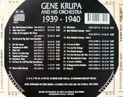CD - Gene Krupa And His Orchestra - 1939-1940