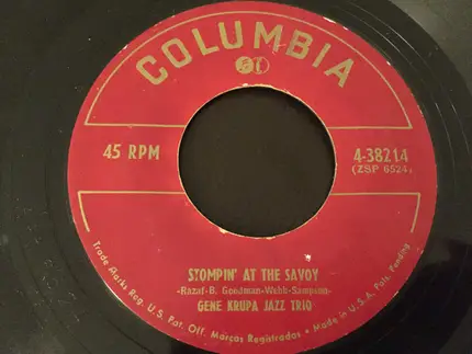 Gene Krupa Jazz Trio - Body And Soul / Stompin' At The Savoy