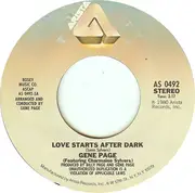 7inch Vinyl Single - Gene Page - Love Starts After Dark - Company sleeve
