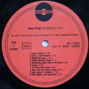 LP - Gene Pitney - 20 Greatest Hits