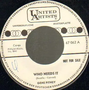 Gene Pitney - Who Needs It