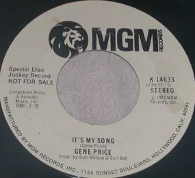 Gene Price - It's My Song