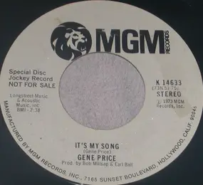 Gene Price - It's My Song