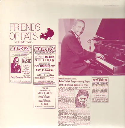 Gene Rodgers / Count Basie / Pat Flowers / et al. - Friends Of Fats Waller, Vol. 2