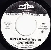 Gene Simmons - Don't Worry About Me / Back Home Again